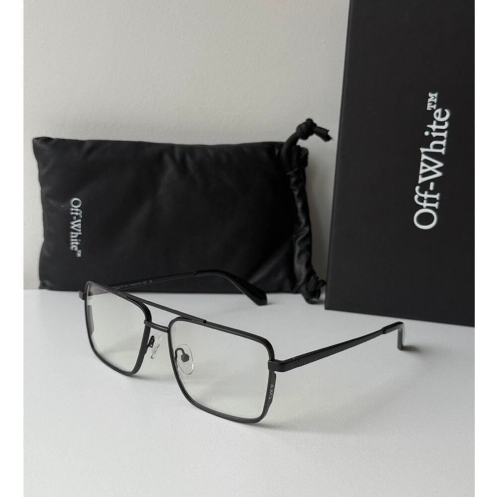NEW Off White Opt Style 66 Bluelight Black Metal Frames